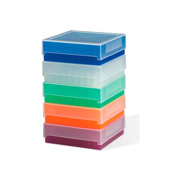Bel-Art Bel-Art 81-Place Plastic Freezer Storage Boxes, Assorted Colors 5Pk 188520016 - main